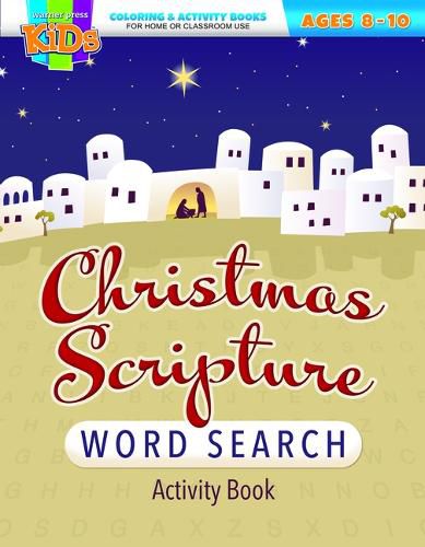 Cover image for Christmas Scripture Word Search - Coloring/Activity Book (Ages 8-10)