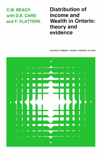 Cover image for Distribution of Income and Wealth in Ontario: Theory and Evidence