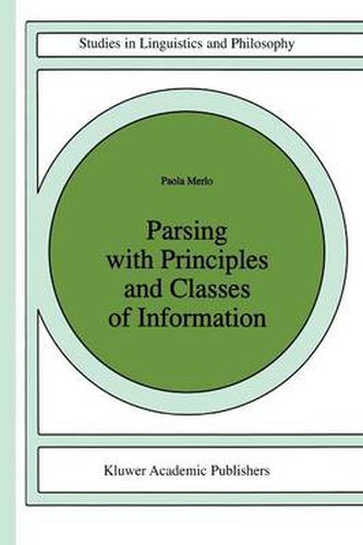 Cover image for Parsing with Principles and Classes of Information