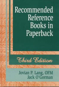 Cover image for Recommended Reference Books in Paperback