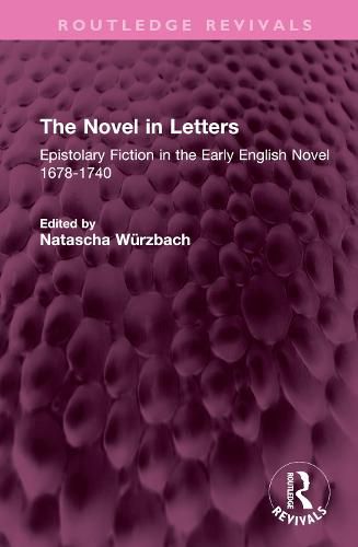 Cover image for The Novel in Letters