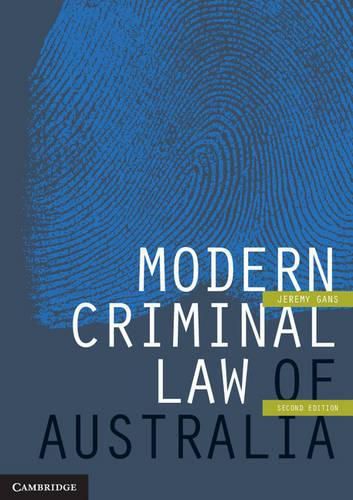 Cover image for Modern Criminal Law of Australia