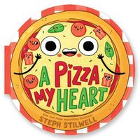 Cover image for A Pizza My Heart (a Shaped Novelty Board Book for Toddlers)