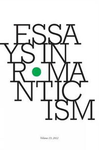 Cover image for Essays in Romanticism, Volume 19 2012