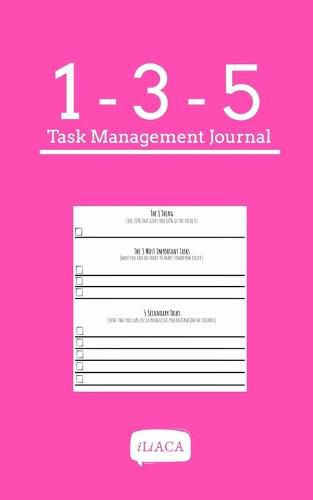 Cover image for 135 Task Management Journal - Pink Cover
