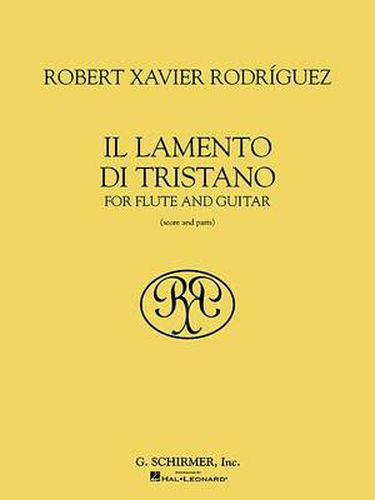 Cover image for Il Lamento di Tristano: Score and Parts