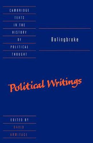 Cover image for Bolingbroke: Political Writings