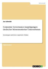 Cover image for Corporate Governance-Auspragungen Deutscher Borsennotierter Unternehmen