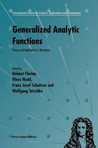 Cover image for Generalized Analytic Functions: Theory and Applications to Mechanics