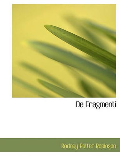 Cover image for de Fragmenti