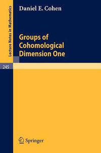 Cover image for Groups of Cohomological Dimension One