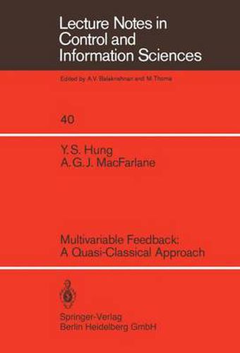 Cover image for Multivariable Feedback: A Quasi-Classical Approach