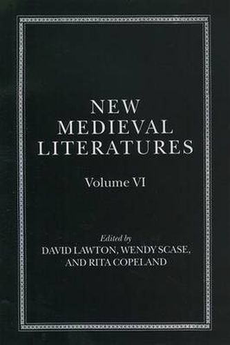 Cover image for New Medieval Literatures: Volume VI