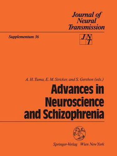 Cover image for Advances in Neuroscience and Schizophrenia
