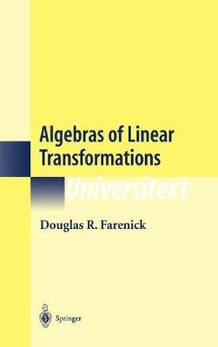 Cover image for Algebras of Linear Transformations