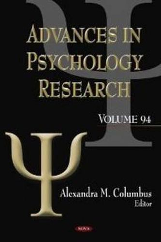 Cover image for Advances in Psychology Research: Volume 94