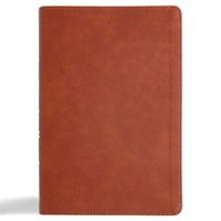 Cover image for CSB Giant Print Reference Bible, Digital Study Edition, Burnt Sienna Leathertouch