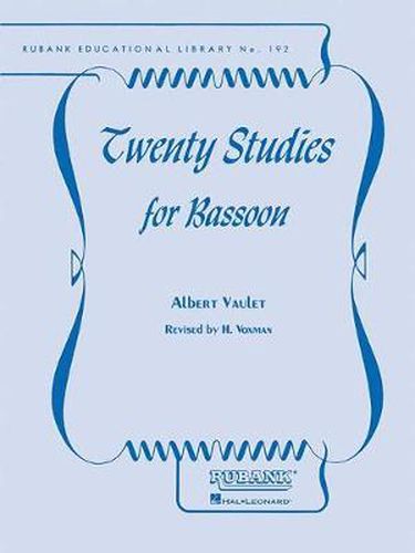 Cover image for Twenty Studies for Bassoon