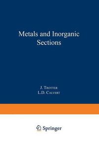 Cover image for Metals and Inorganic Sections