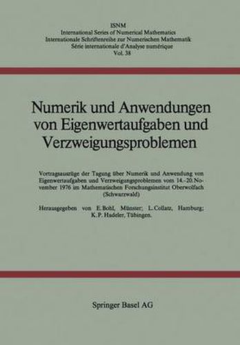 Cover image for Numerik Und Anwendungen Von Eigenwertaufgaben Und Verzweigungsproblemen