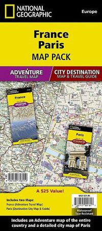 Cover image for France, Paris, Map Pack Bundle: Travel Maps International Adventure/Destination Map