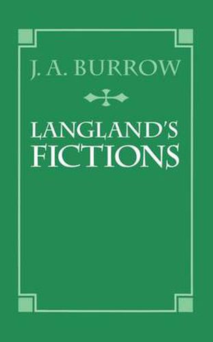 Cover image for Langland's Fictions