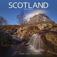 Cover image for Scotland Calendar 2025 Square Travel Wall Calendar - 16 Month