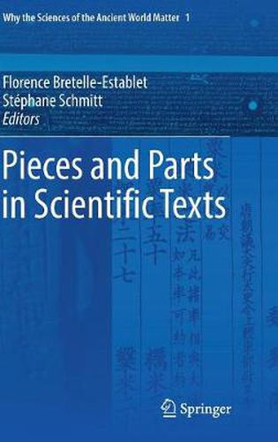 Cover image for Pieces and Parts in Scientific Texts