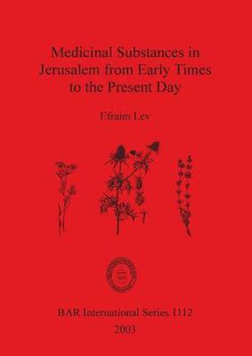 Cover image for Medicinal Substances in Jerusalem from Early Times to the Present Day