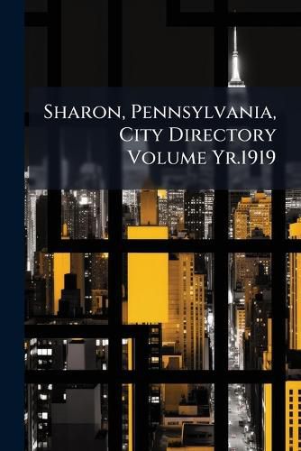 Cover image for Sharon, Pennsylvania, City Directory