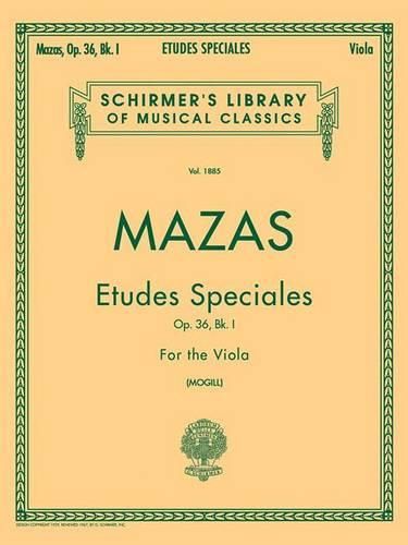 Cover image for Etudes Speciales, Op. 36 - Book 1