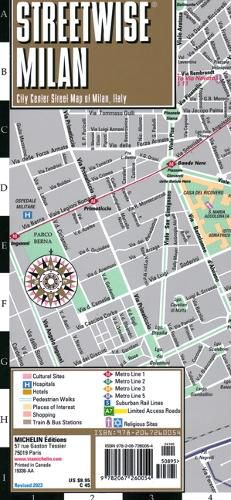 Cover image for Streetwise Milan Map - Laminated City Center Street Map of Milan, Italy