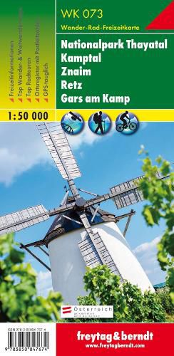 Cover image for National Park Thayatal - Kamptal - Znaim - Retz - Gars a. Kamp Hiking + Leisure Map 1:50 000