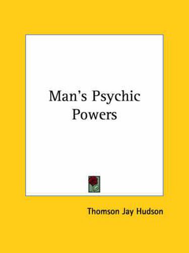 Cover image for Man's Psychic Powers