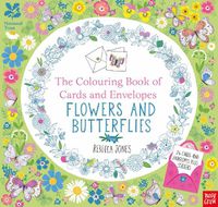 Cover image for National Trust: The Colouring Book of Cards and Envelopes - Flowers and Butterflies