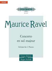 Cover image for Concerto En Sol Majeur (Piano Concerto in G Major) (Edition for 2 Pianos): Urtext