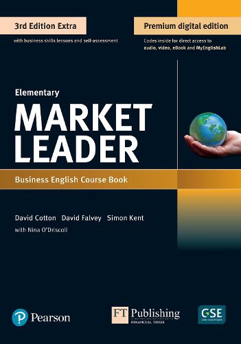 Market Leader 3rd Edition Extra Elementary Course Book with QR code for DVDROM & MEL Pack