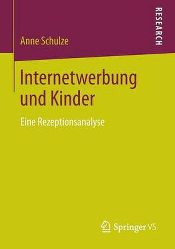Cover image for Internetwerbung und Kinder: Eine Rezeptionsanalyse