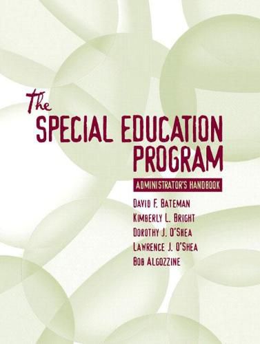 Special Education Program Administrator's Handbook