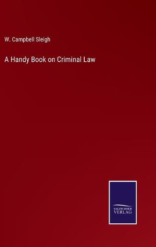 A Handy Book on Criminal Law