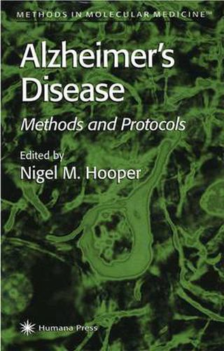 Cover image for Alzheimer's Disease: Methods and Protocols