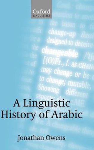 Cover image for A Linguistic History of Arabic