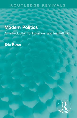 Cover image for Modern Politics