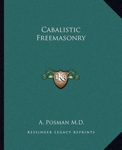 Cover image for Cabalistic Freemasonry