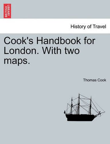 Cover image for Cook's Handbook for London. with Two Maps.