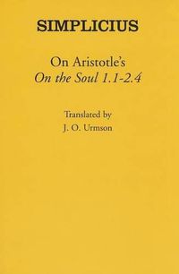 Cover image for On Aristotle's   on the Soul 1.1-2.4