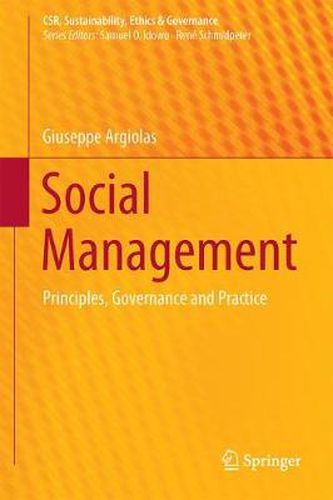 Cover image for Social Management: Principles, Governance and Practice