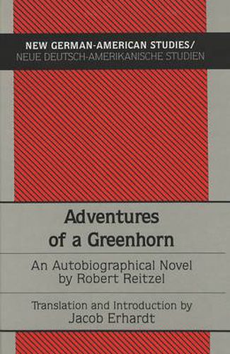 Cover image for Adventures of a Greenhorn: An Autobiographical Novel