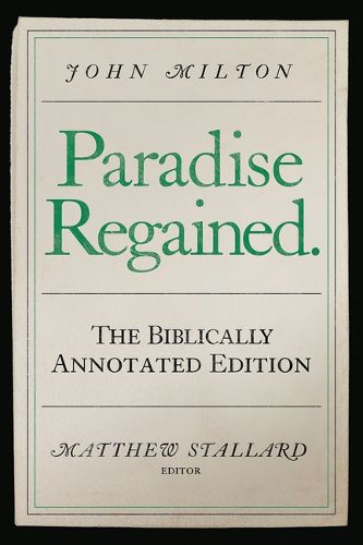 Cover image for John Milton, Paradise Regained