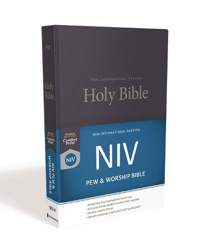 Cover image for NIV, Pew and Worship Bible, Hardcover, Blue, Comfort Print